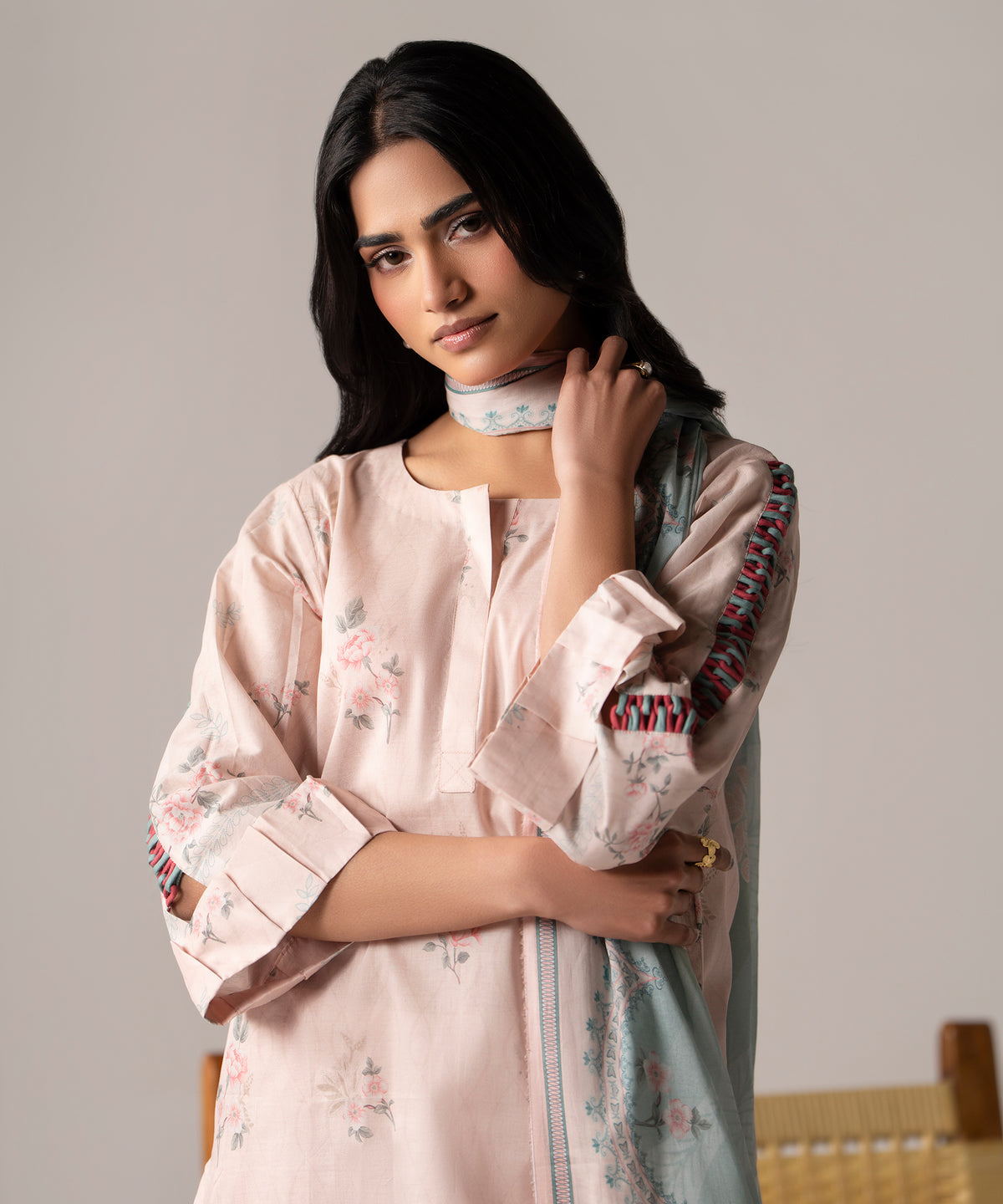 Women Printed 3 Piece Suit - DTD140