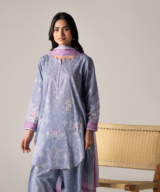 Women Printed 3 Piece Suit - DTD141