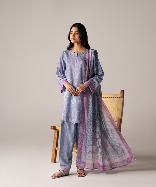 Women Printed 3 Piece Suit - DTD141