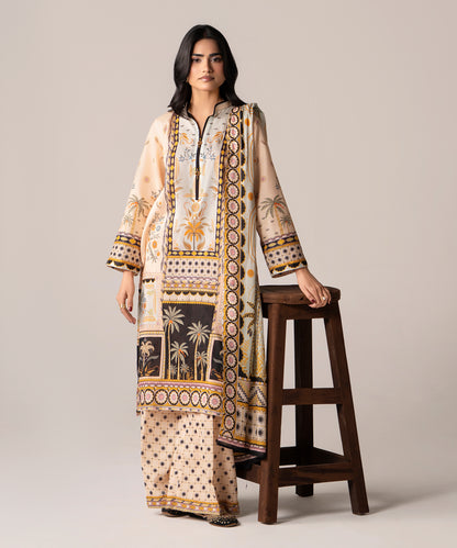 Women Printed 3 Piece Suit - DTD142