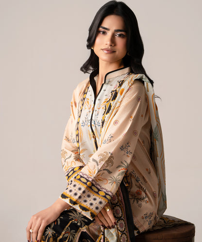 Women Printed 3 Piece Suit - DTD142
