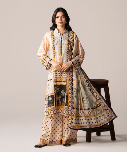 Women Printed 3 Piece Suit - DTD142