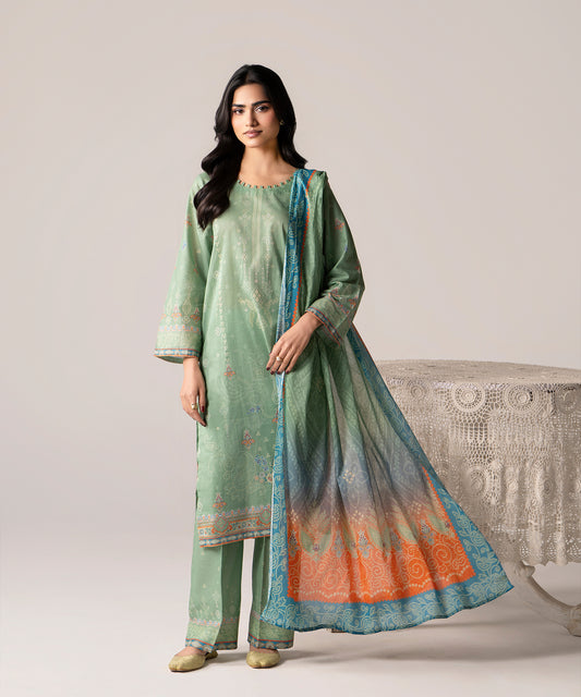 Women Printed 3 Piece Suit - DTD143