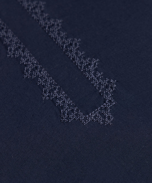 SUPER AMBER EMB | WASH & WEAR -NAVY BLUE