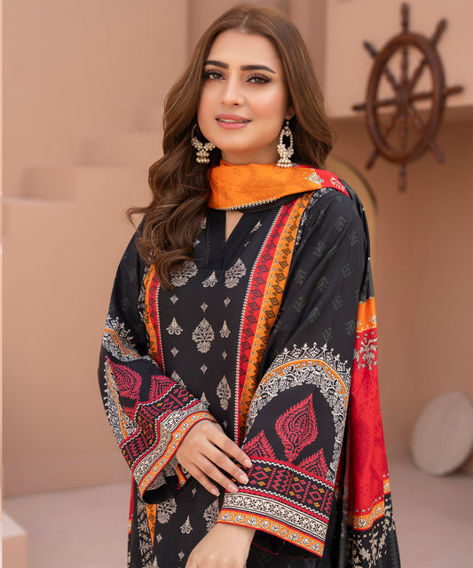 3PC Anarkali Digital Linen 135