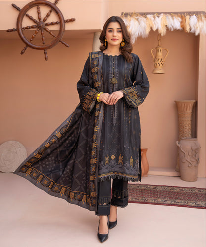 3PC Anarkali Digital Linen 131