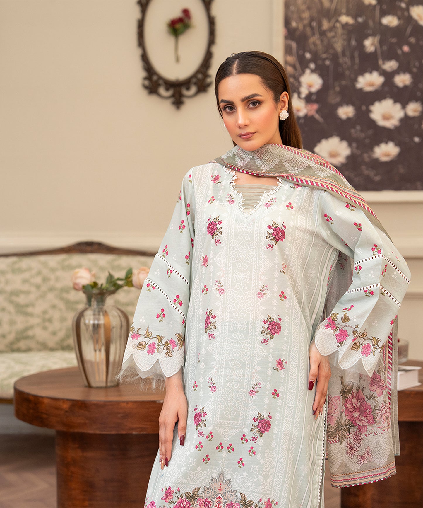 Women Printed 3 Piece Suit  - RC2001