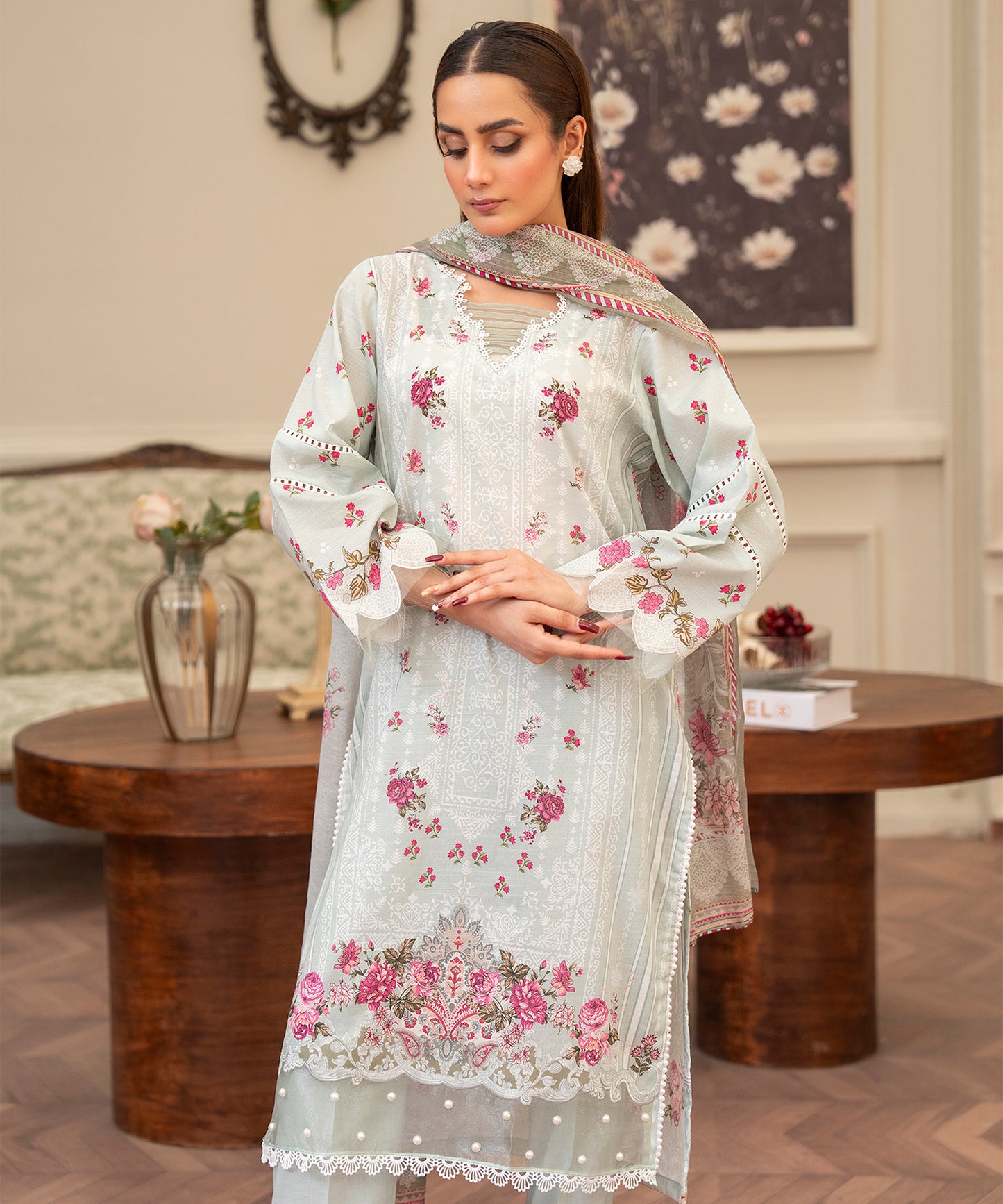 Women Printed 3 Piece Suit  - RC2001