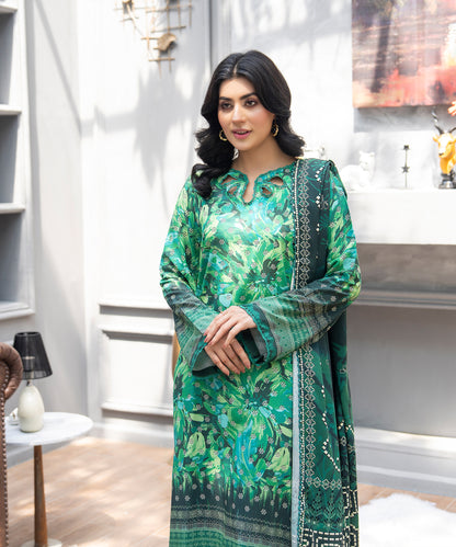 Women Printed 3 Piece Suit  - PT2004