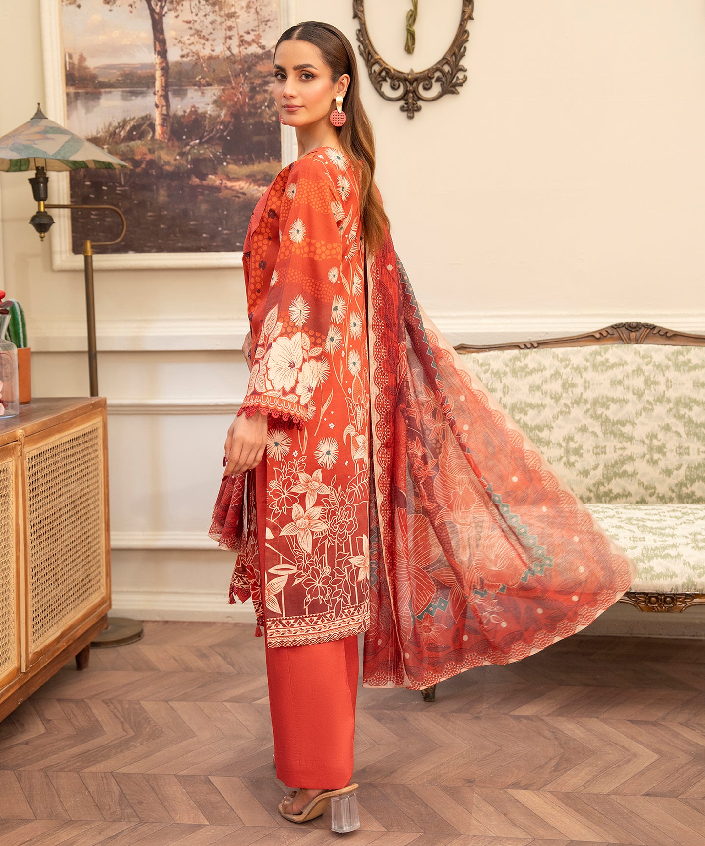 Women Printed 3 Piece Suit  - RC2004