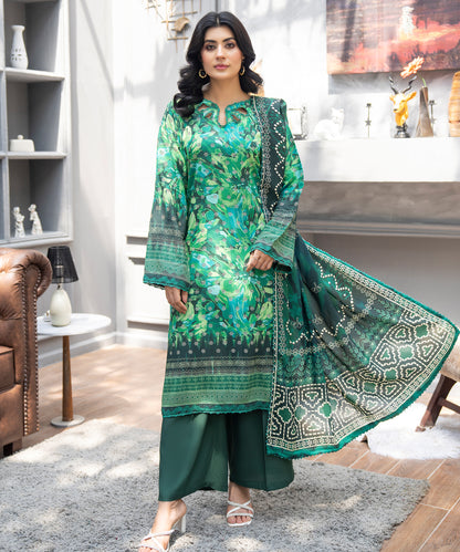 Women Printed 3 Piece Suit  - PT2004