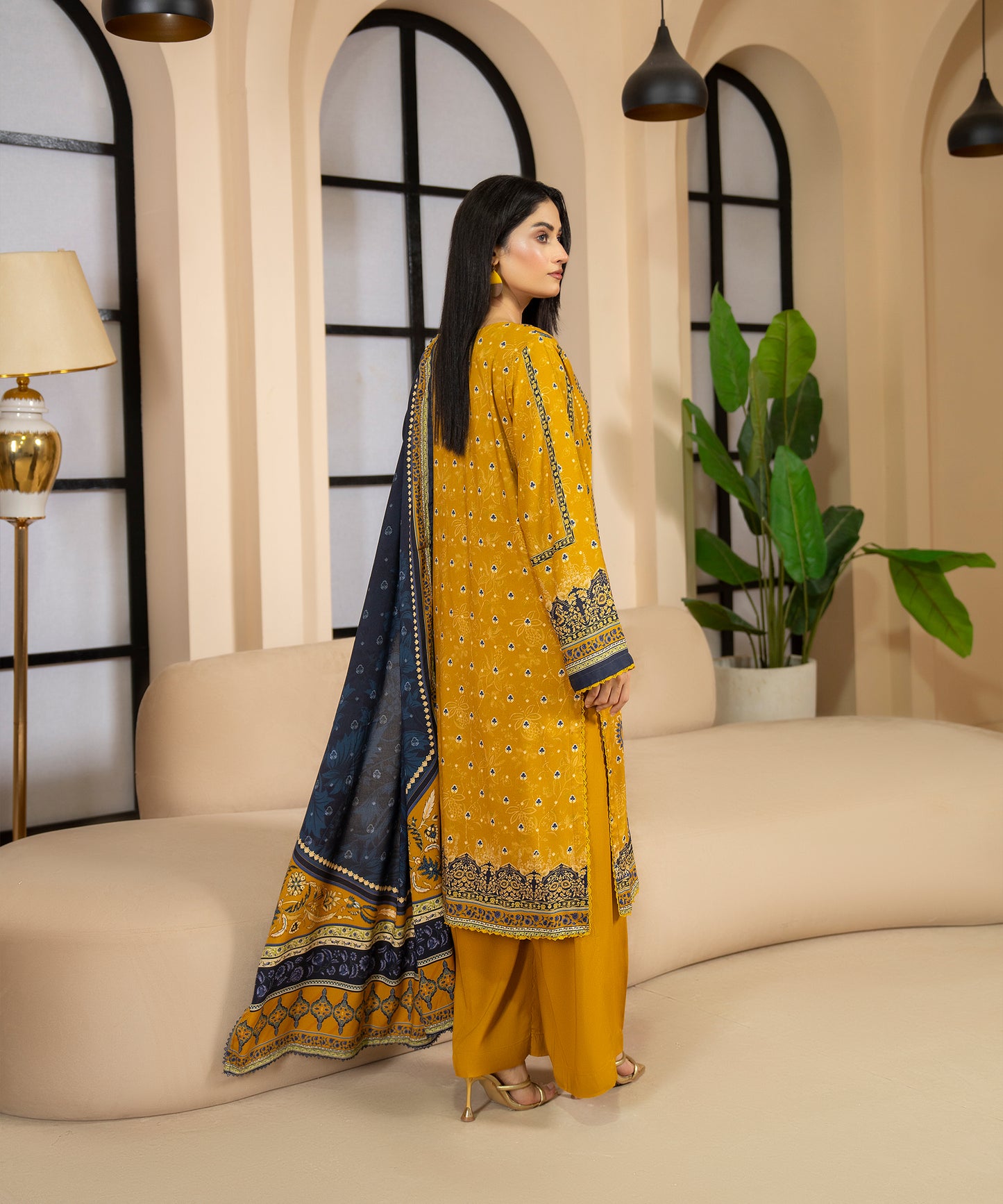 Women Printed 3 Piece Suit  - PT2005
