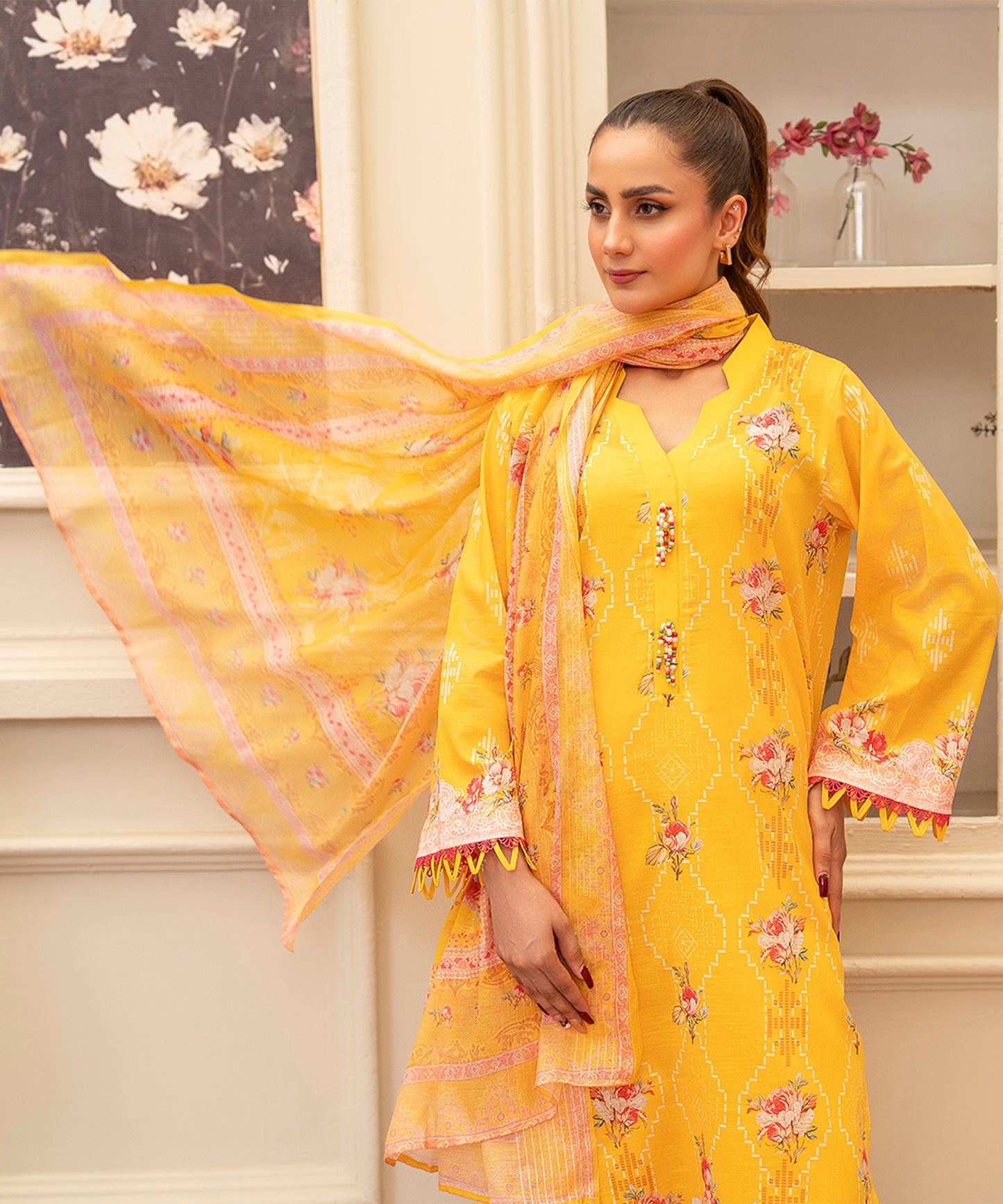 Women Printed 3 Piece Suit  - RC2005