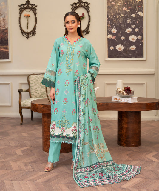 Women Printed 3 Piece Suit  - RC2007