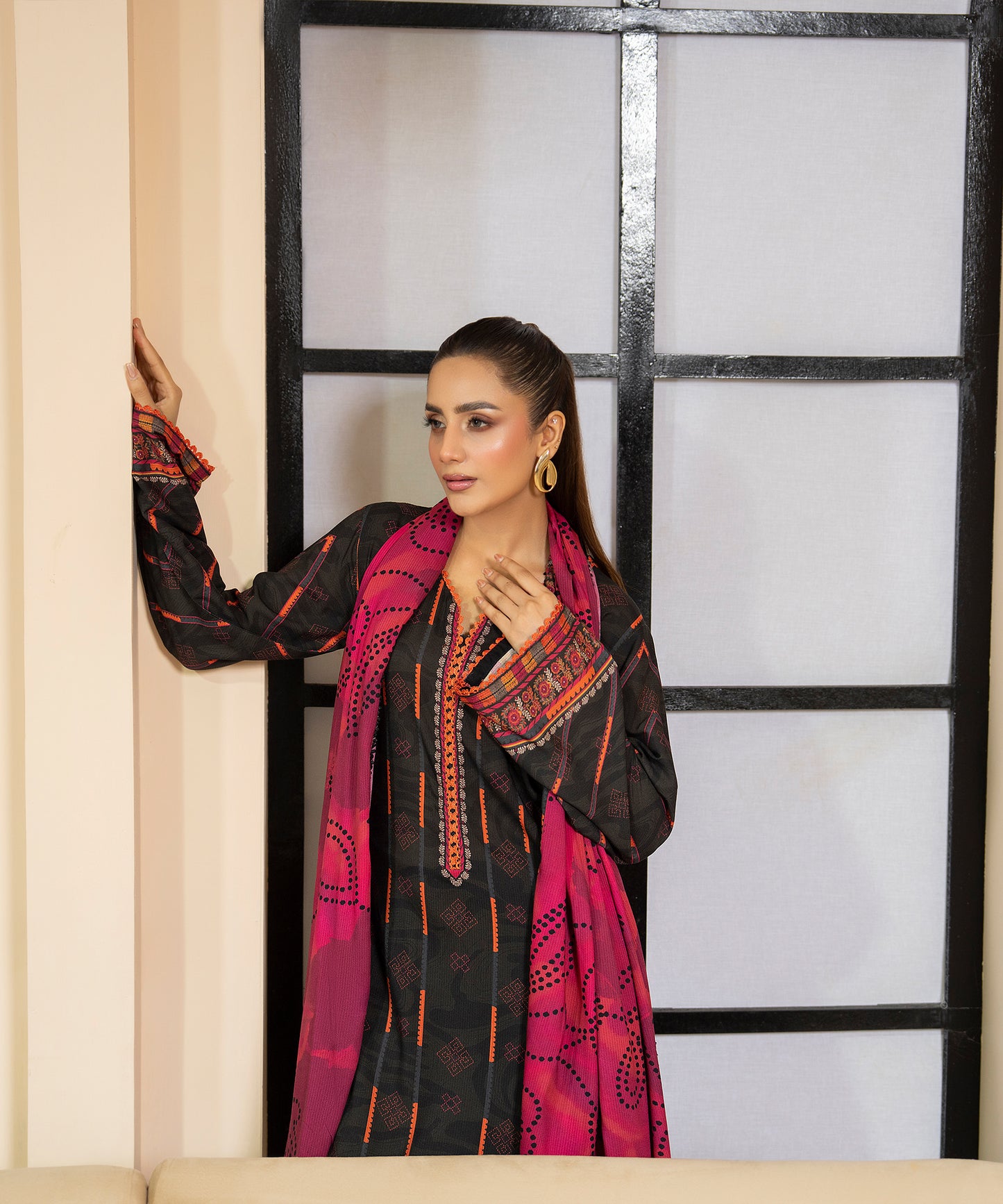 Women Printed 3 Piece Suit  - PT2007