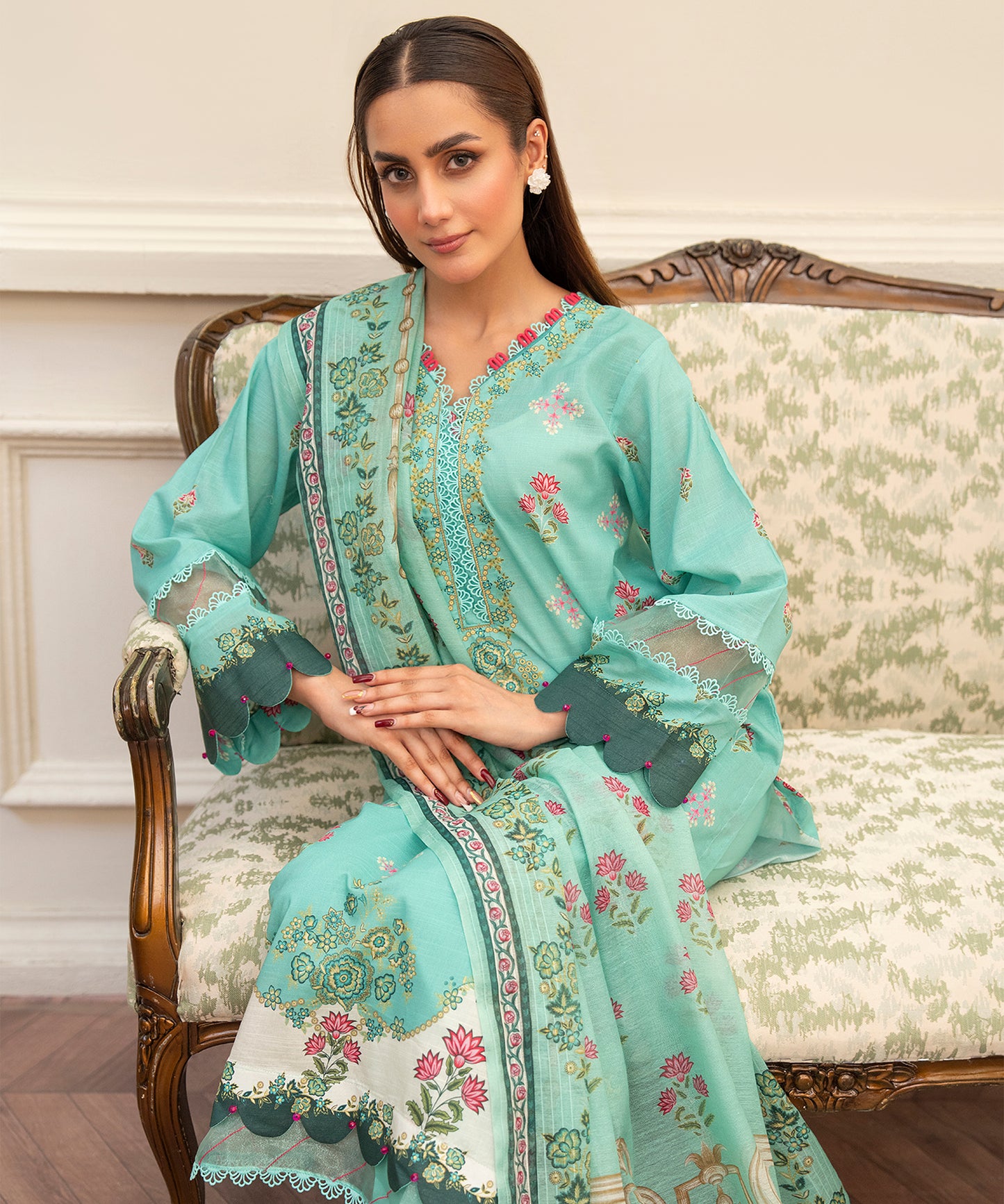 Women Printed 3 Piece Suit  - RC2007