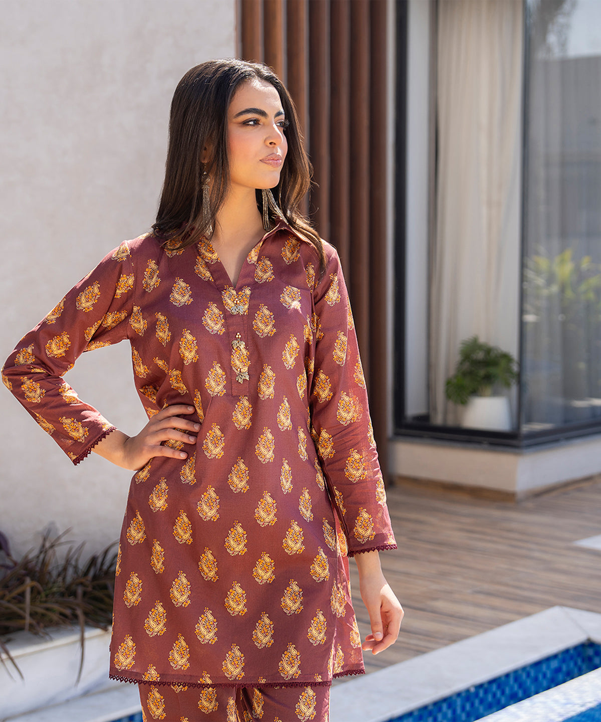 Women Printed 2 Piece Suit  - SDL205