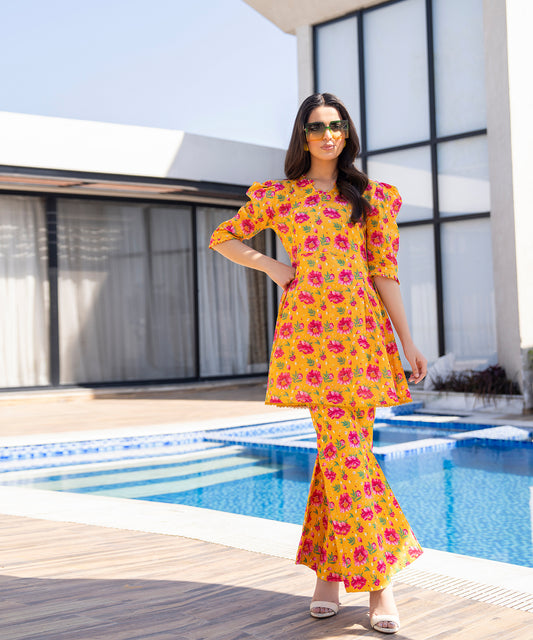 Women Printed 2 Piece Suit  - SDL210