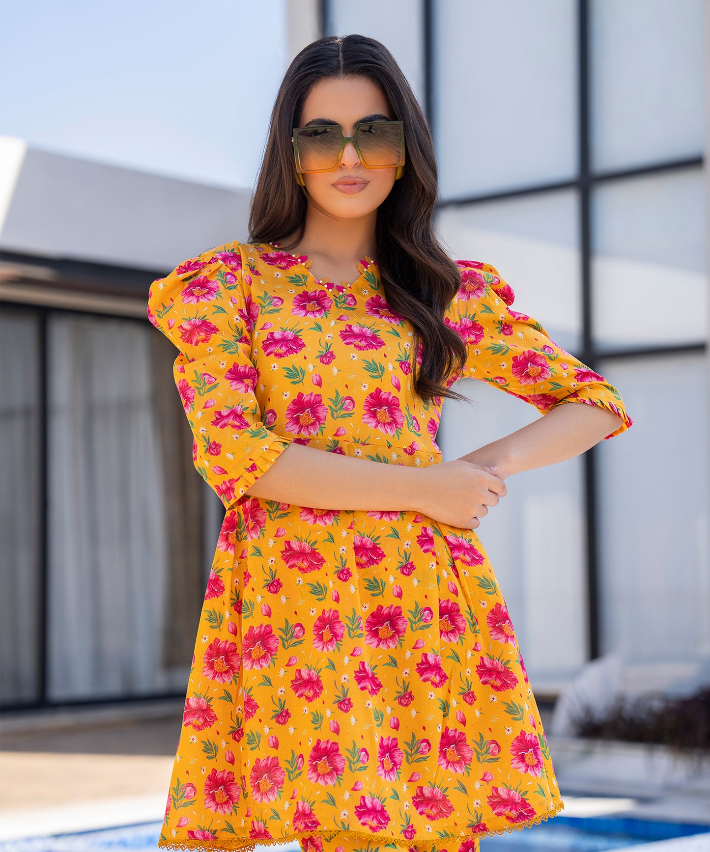 Women Printed 2 Piece Suit  - SDL210