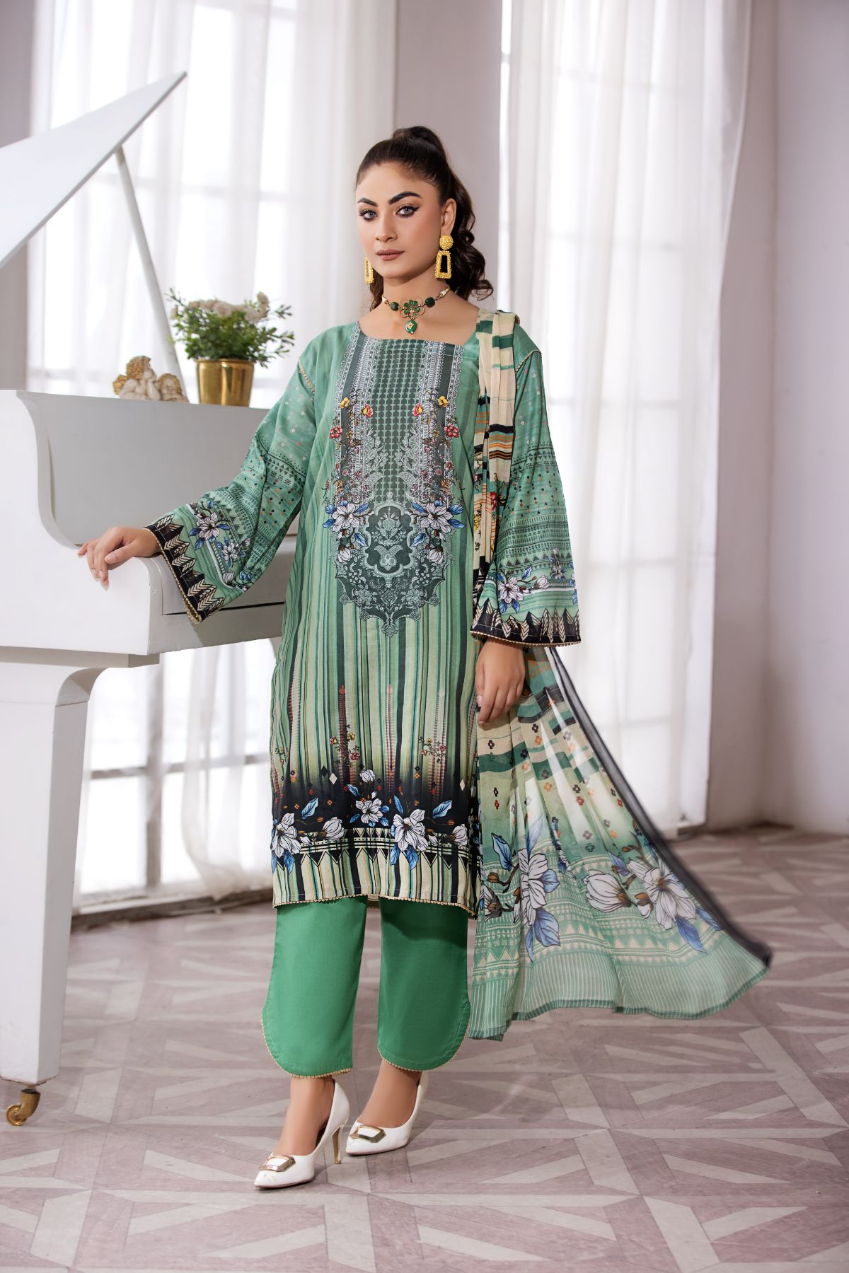 3PC Sapna Digital Suit  2156