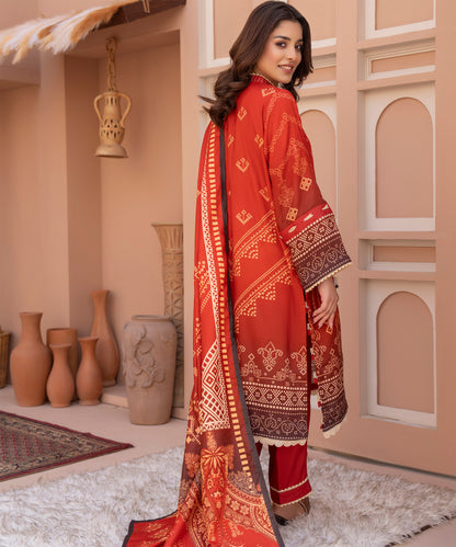 Women Printed 3 Piece Suit  - AND136