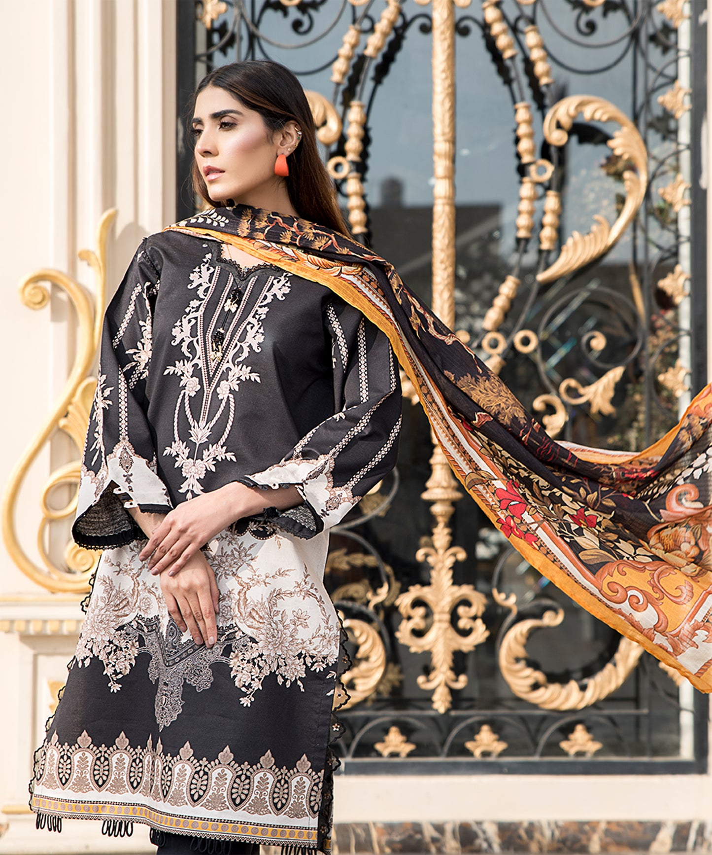 Women Printed 3 Piece Suit  - SD2202