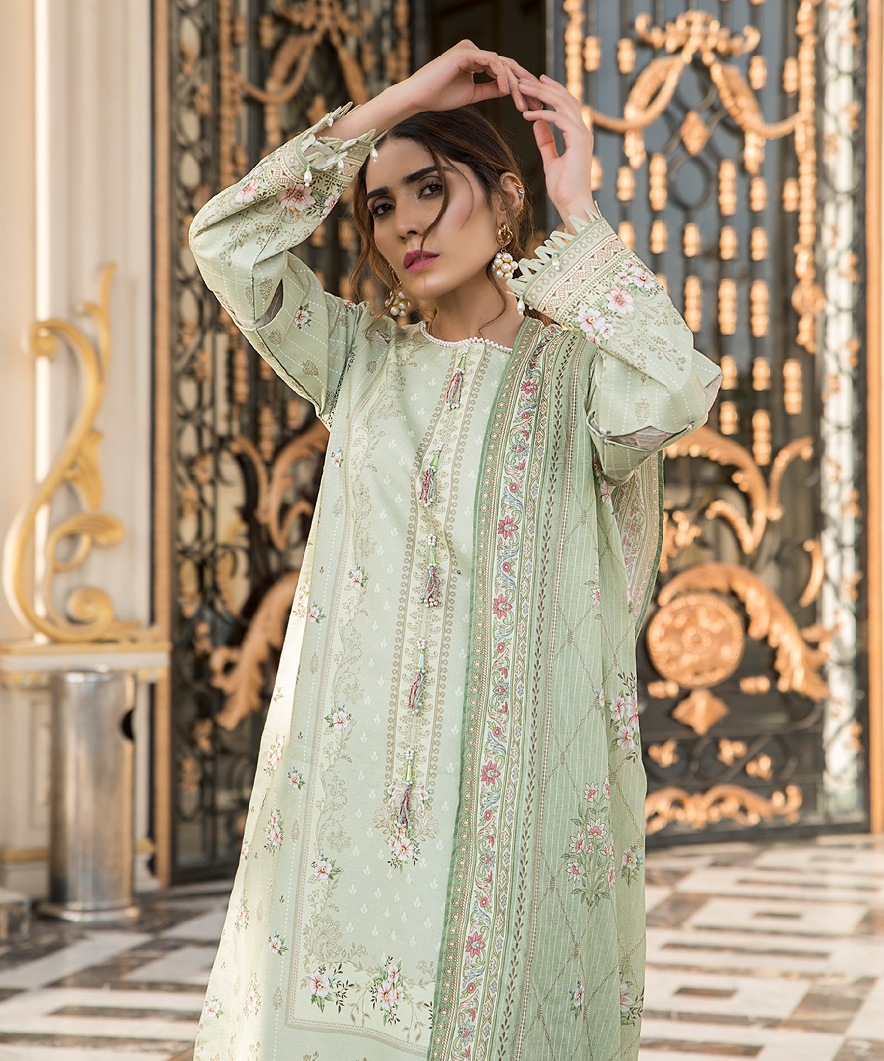 3PC Sapna Digital Collection - 2209