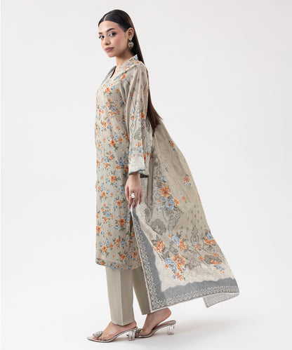 Women Printed 3 Piece Suit  - CD2213