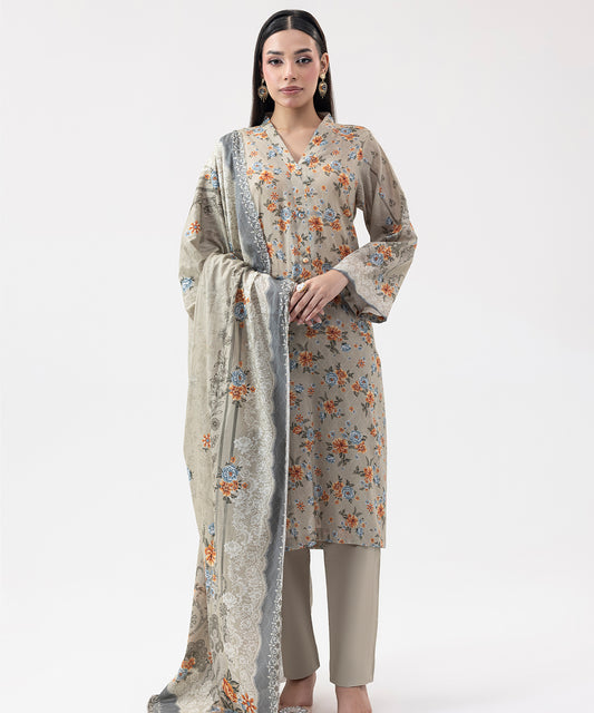 Women Printed 3 Piece Suit  - CD2213