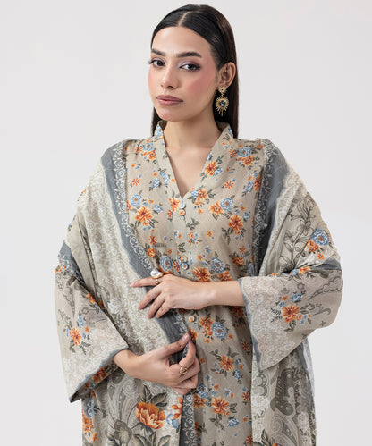 Women Printed 3 Piece Suit  - CD2213