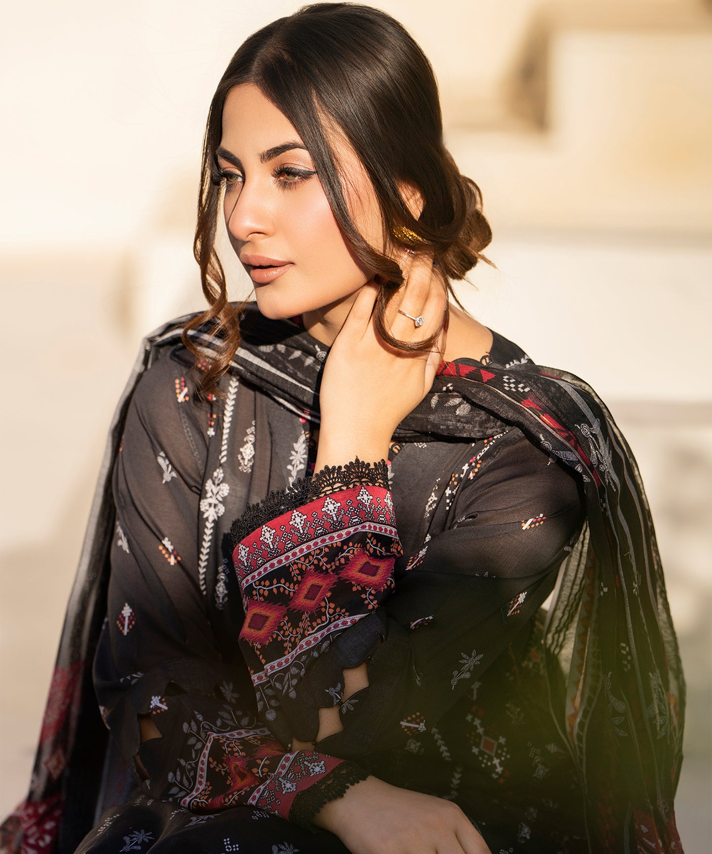 Women Printed 3 Piece Suit  - SD2221
