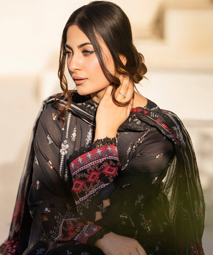 Women Printed 3 Piece Suit  - SD2221