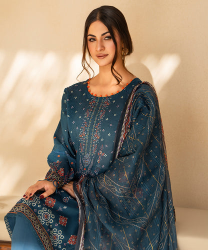 Women Printed 3 Piece Suit  - SD2221