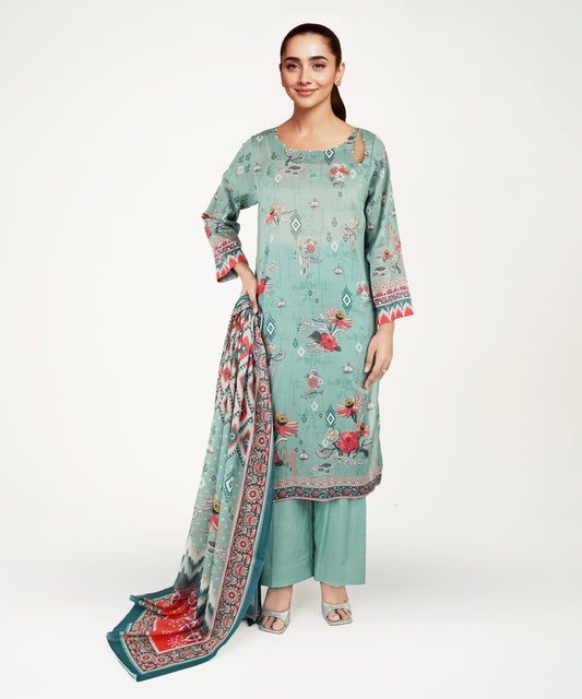 Women Printed 3 Piece Suit - CD2226