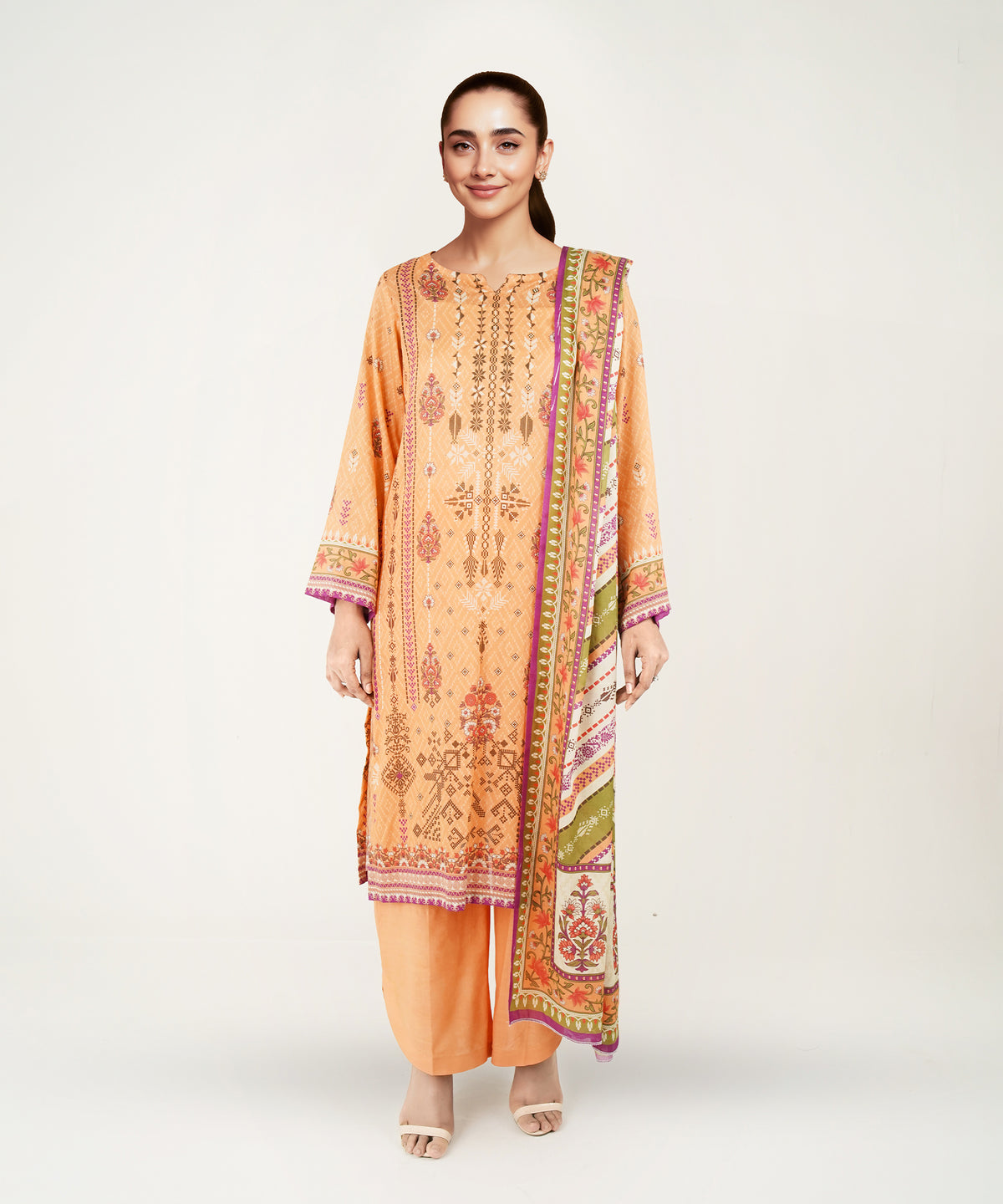 Women Printed 3 Piece Suit - CD2227