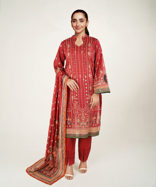 Women Printed 3 Piece Suit - CD2229