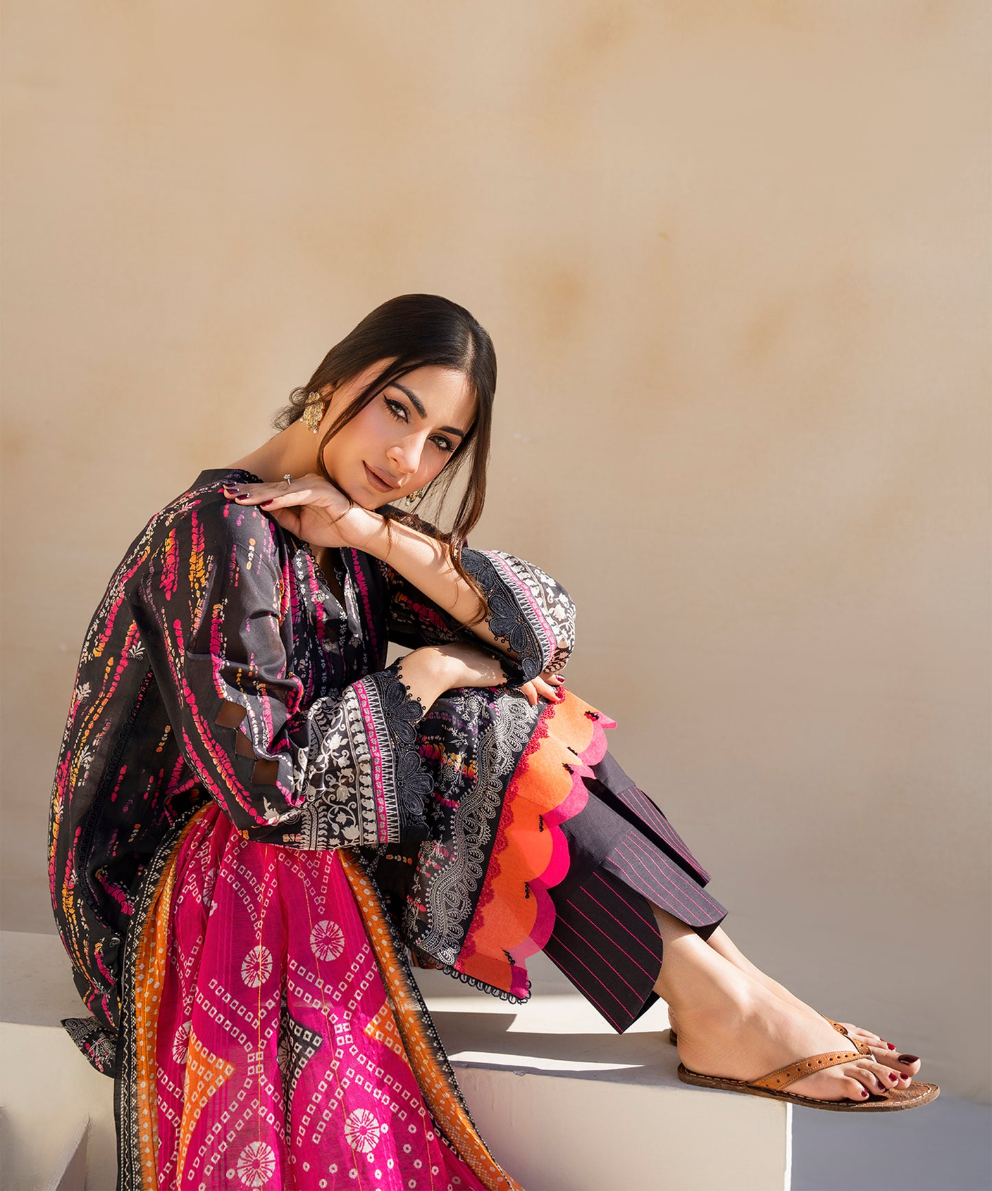 Women Printed 3 Piece Suit  - SD2229