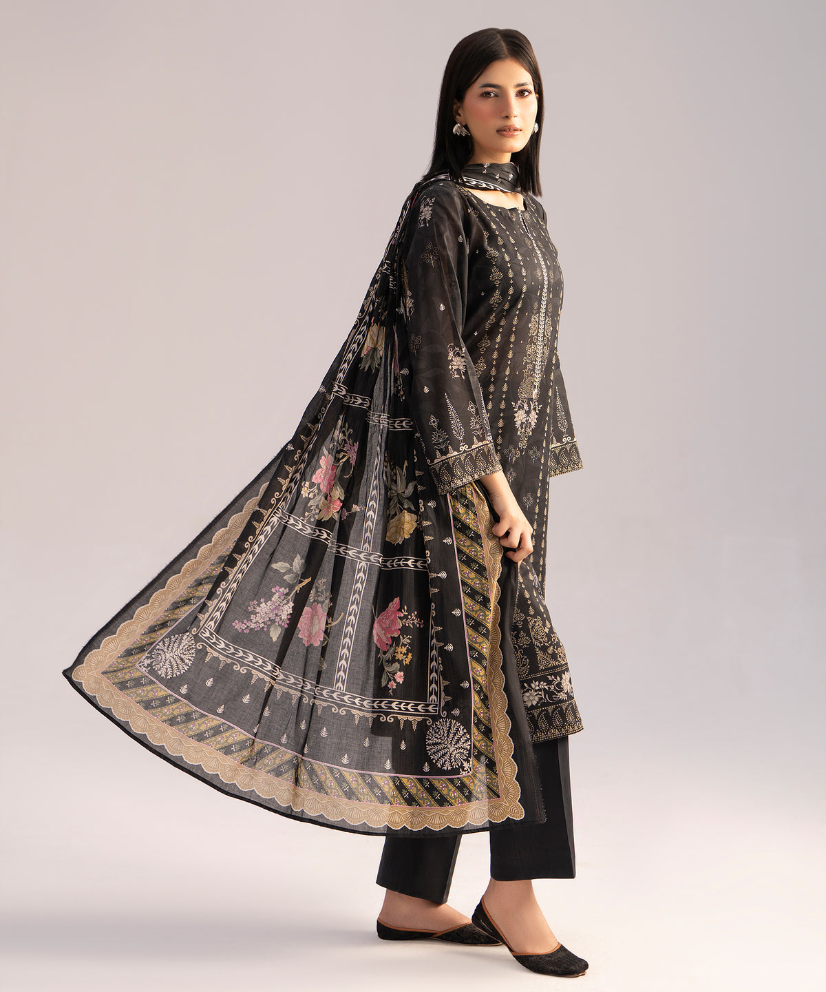 Women Printed 3 Piece Suit - CD2232