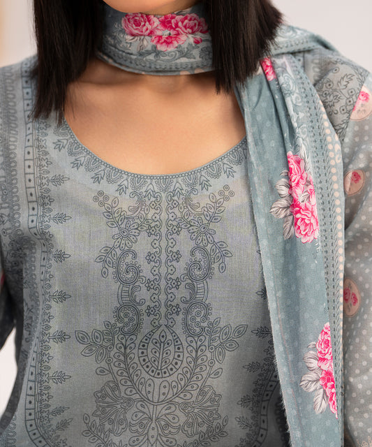 Women Printed 3 Piece Suit - CD2233