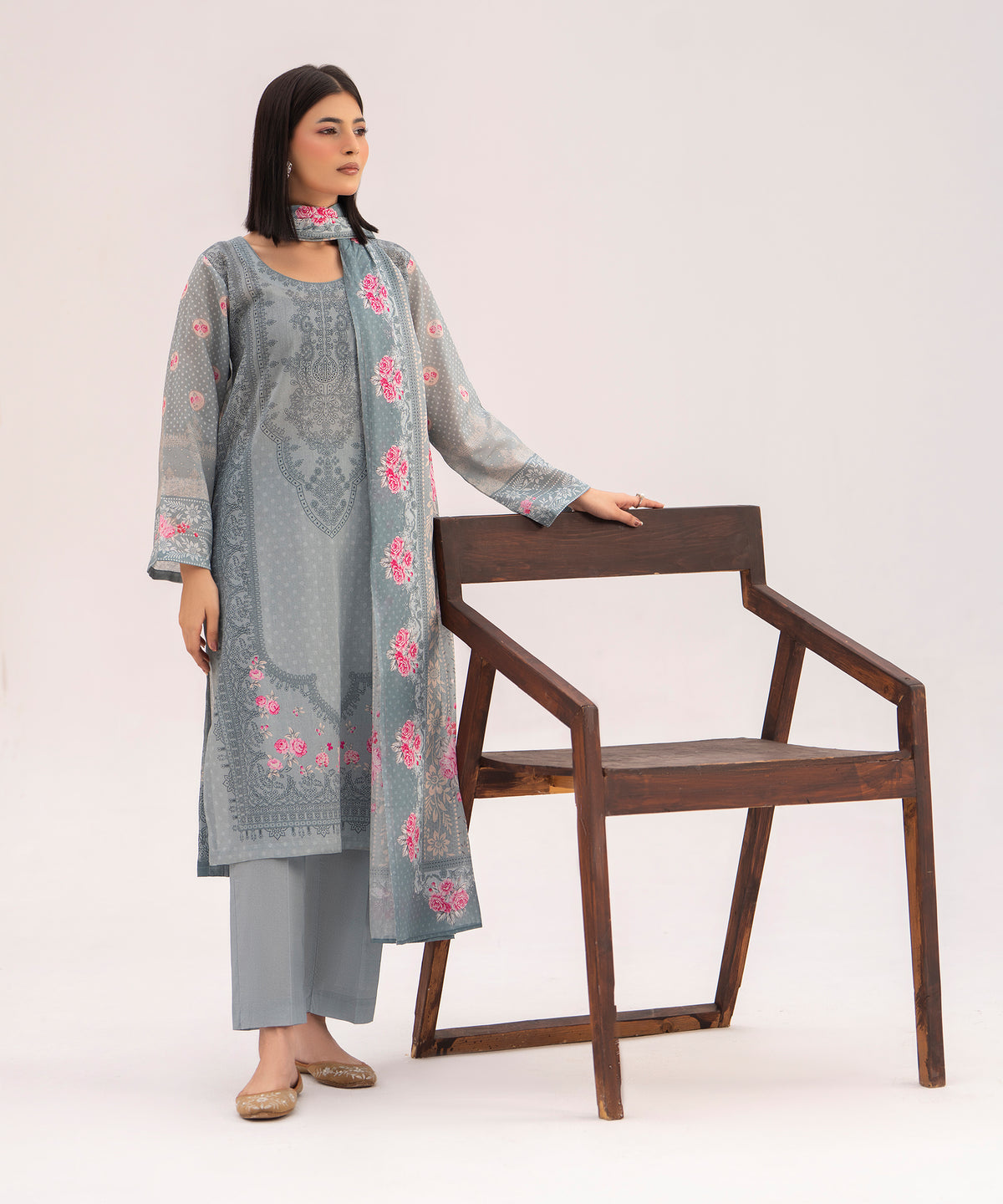 Women Printed 3 Piece Suit - CD2233