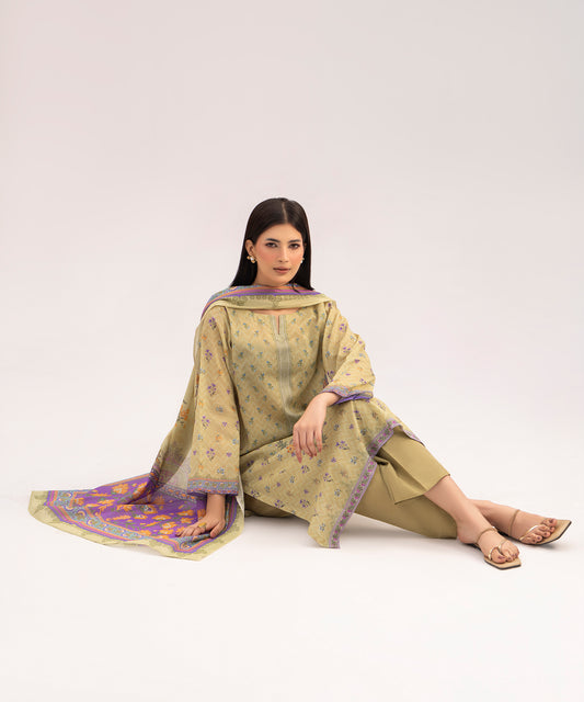 Women Printed 3 Piece Suit - CD2235