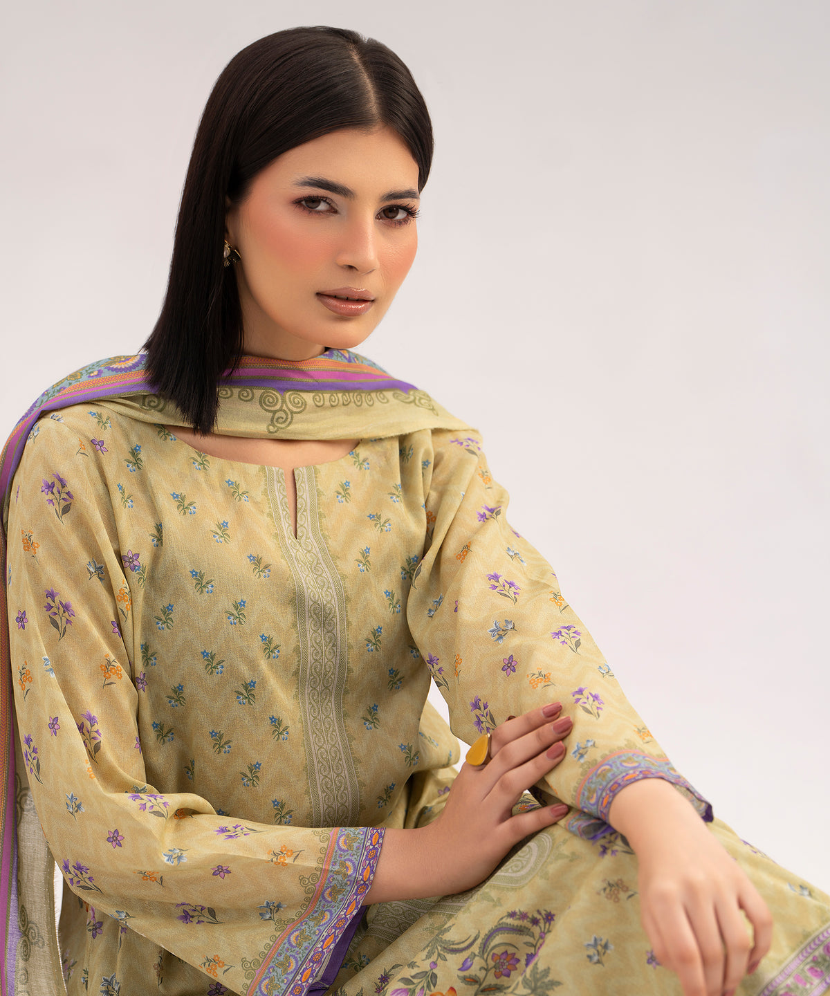 Women Printed 3 Piece Suit - CD2235