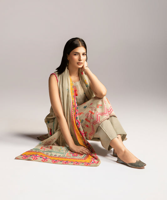 Women Printed 3 Piece Suit - CD2236