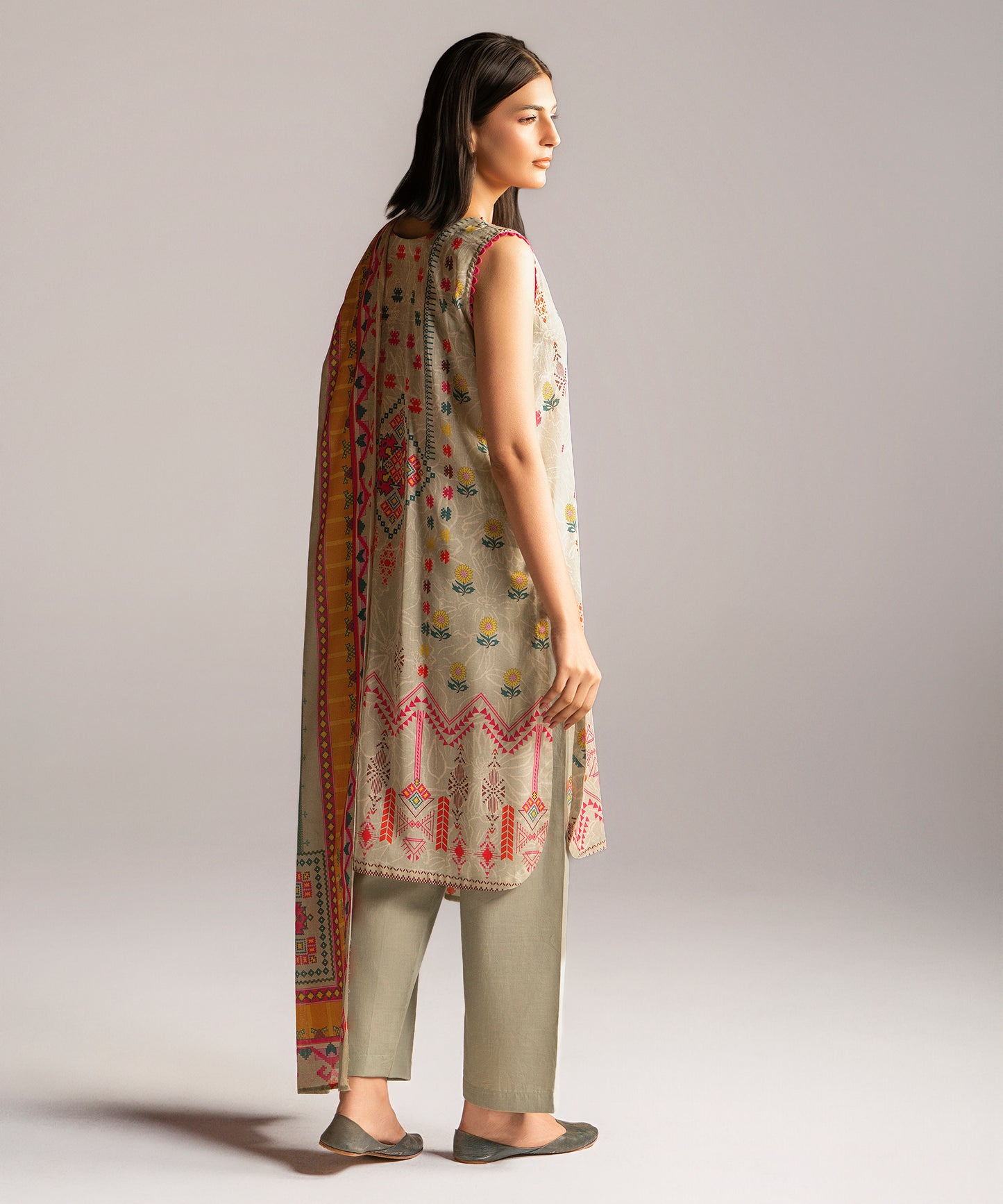 Women Printed 3 Piece Suit - CD2236