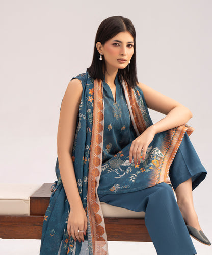 Women Printed 3 Piece Suit - CD2237