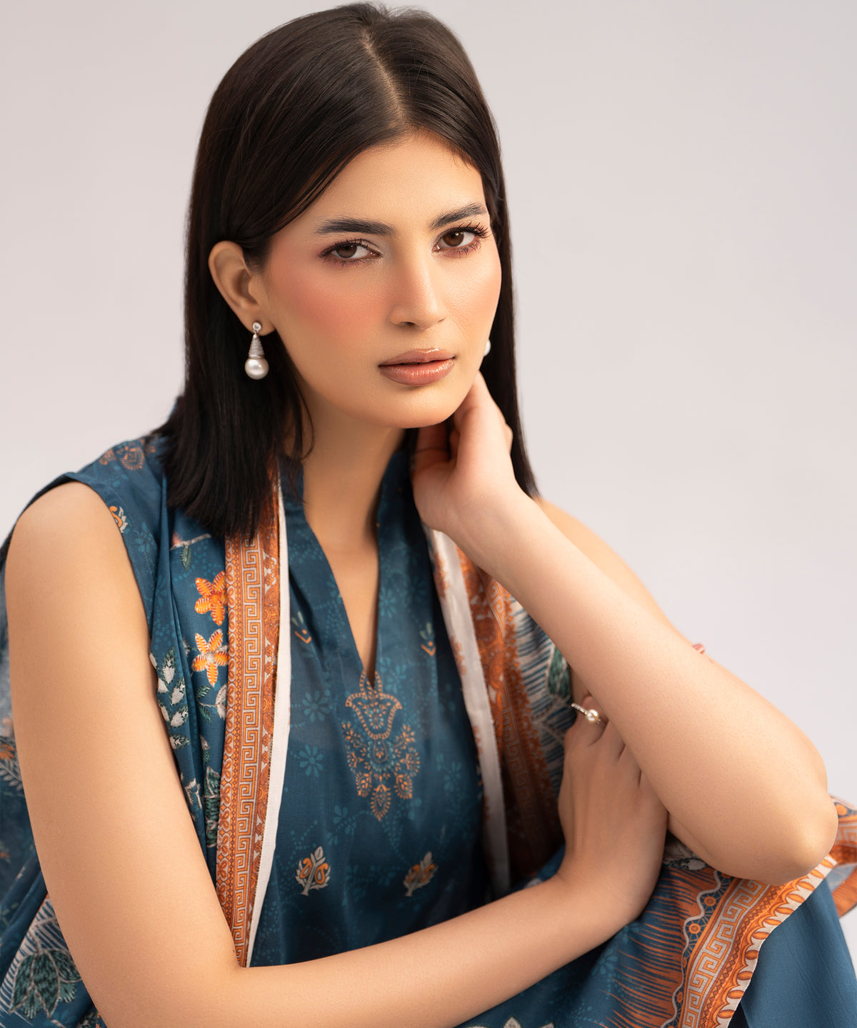 Women Printed 3 Piece Suit - CD2237