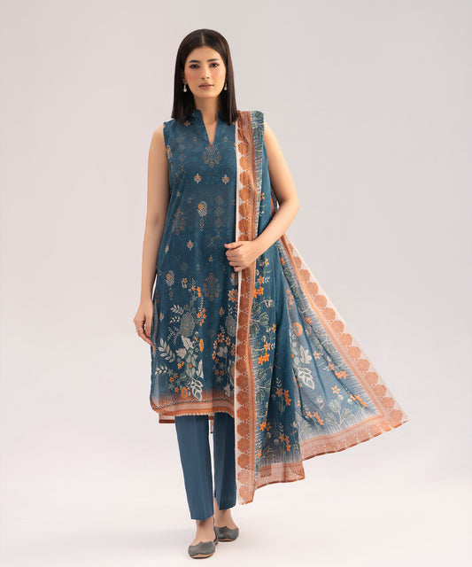 Women Printed 3 Piece Suit - CD2237