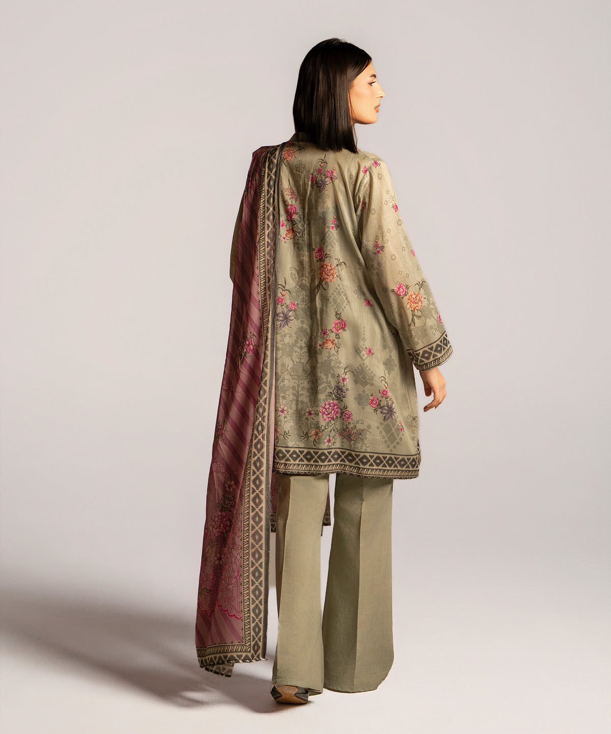 Women Printed 3 Piece Suit - CD2238
