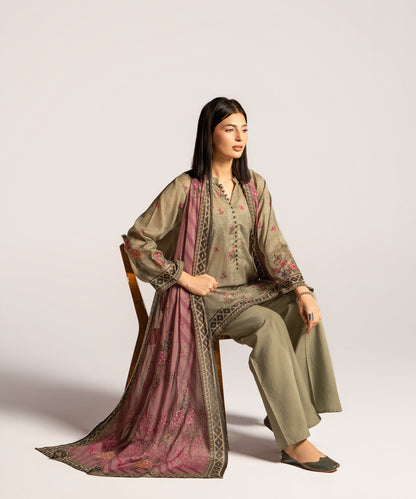 Women Printed 3 Piece Suit - CD2238