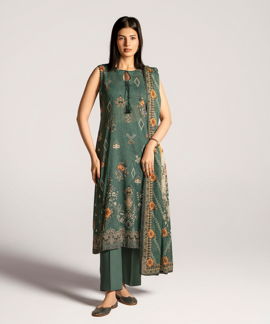 Women Printed 3 Piece Suit - CD2239